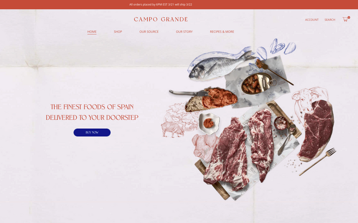 How we built a WEBSITE FROM SCRATCH ON SHOPIFY - Curated Meat (food & beverage) Business